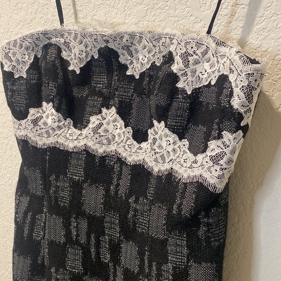 W by Worth Dappled Tweed Strapless Dress - Size 10 - Picture 2 of 11